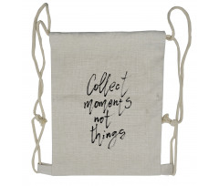 Swift Hand Written Phrase Drawstring Backpack