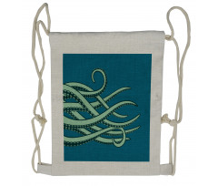 Sea Creature Tentacles Drawstring Backpack