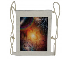 Universe and Electricity Drawstring Backpack