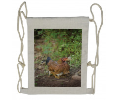 Chicken on Babies Drawstring Backpack