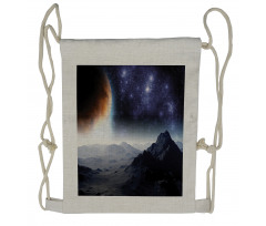 Science Fiction Nature Drawstring Backpack