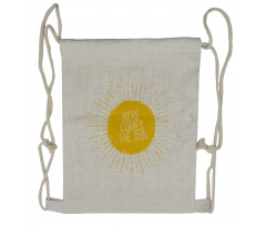 Sunny Times Art Drawstring Backpack