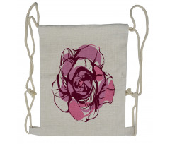 Rose Petal Drawstring Backpack