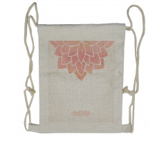 Meditation Lotus Flower Drawstring Backpack