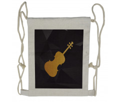 Instrument Silhouette Drawstring Backpack