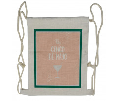 Cinco de Mayo Cocktail Drawstring Backpack