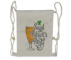 Saint Patrick's Party Drawstring Backpack