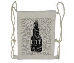 It's Time to Drink Beer Drawstring Backpack