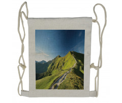 Peaks in Tatra Mountains Drawstring Backpack