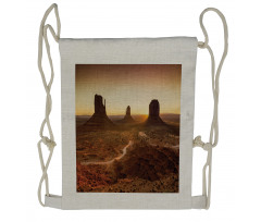 Iconic Buttes Arizona Drawstring Backpack