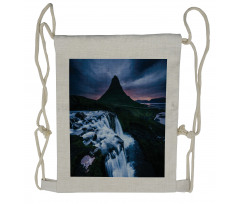 Kirkjufell Iceland Nature Drawstring Backpack