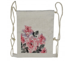 Pastel Roses Drawstring Backpack