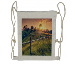 Morning Sunbeams Sky Drawstring Backpack