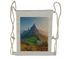 Sunrise at Dolomites Drawstring Backpack