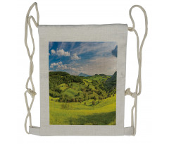 Tuscany Italy Farms Drawstring Backpack