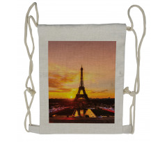 Sun View Old Paris Drawstring Backpack