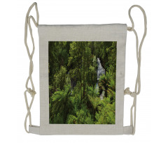 Rainforest Fall River Drawstring Backpack