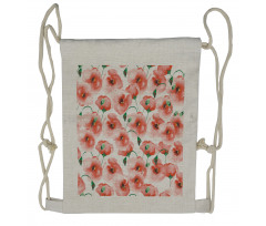 Flower Bouquet Drawstring Backpack