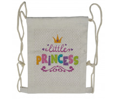 Little Princess Words Drawstring Backpack