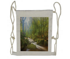 Forest at Golitha Falls Drawstring Backpack