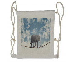 Classic Elephant Balance Drawstring Backpack