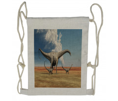 Diplodocus Dinasours Drawstring Backpack