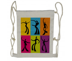 Dancers Colors Drawstring Backpack