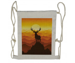 Wildlife Sunset Hill Drawstring Backpack