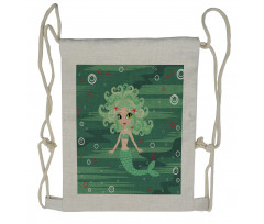 Starfish Sea Cartoon Drawstring Backpack