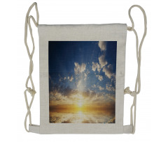 Sunset Reflection on Sea Drawstring Backpack