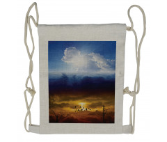 Sun Stormy Sky Heaven Drawstring Backpack