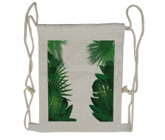 Tropical Exotic Palms Drawstring Backpack