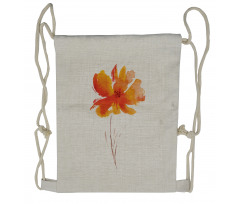 Romantic Poppy Drawstring Backpack