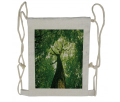 Leaves Tree Branches Drawstring Backpack