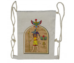 Anubis Ancient Myth Drawstring Backpack