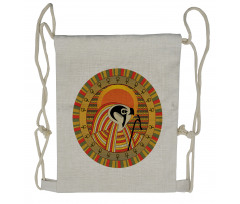 Ancient Sun Figure Drawstring Backpack