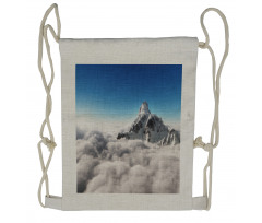 Mountain Sunny Sky Drawstring Backpack