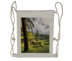 Stourhead Cloudy Scene Drawstring Backpack