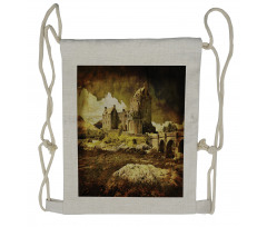 Old Scottish Castle Drawstring Backpack