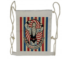 Vintage Circus Star Drawstring Backpack