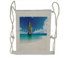 Exotic Coastline Drawstring Backpack