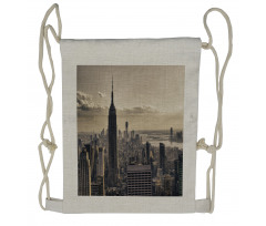 NYC Winter Time Drawstring Backpack