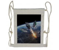 Spacecraft Cosmos Drawstring Backpack