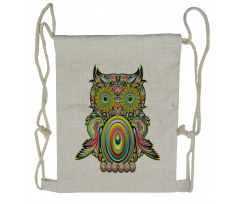 Owl Eye Drawstring Backpack