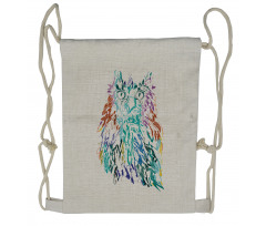 Feathers Eyes Vision Drawstring Backpack