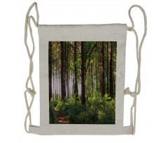 Bushes and Thick Trunks Drawstring Backpack