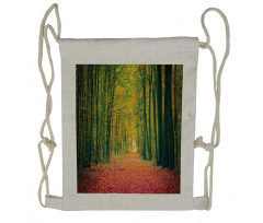 Warm Autumn Dramatic Road Drawstring Backpack