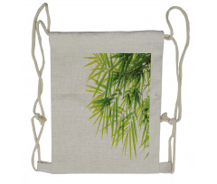 Bamboo Leaf Peace Drawstring Backpack