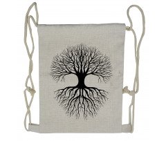 Roots Branch Leafless Drawstring Backpack