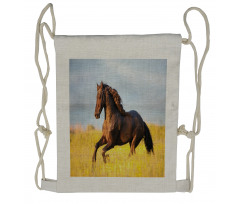 Meadow Mystery Horse Drawstring Backpack